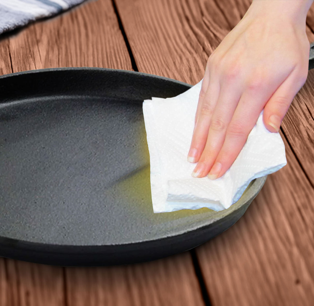 SOGA 2X 26cm Round Cast Iron Frying Pan Skillet Griddle Sizzle Platter - Cafe Supply