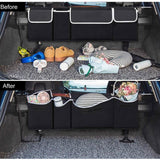 SOGA 2X Oxford Cloth Car Storage Trunk Organiser Backseat Multi-Purpose Interior Accessories Black - Cafe Supply