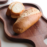 SOGA 2X 18cm Brown Wooden Serving Tray Board Paddle with Handle Home Decor - Cafe Supply