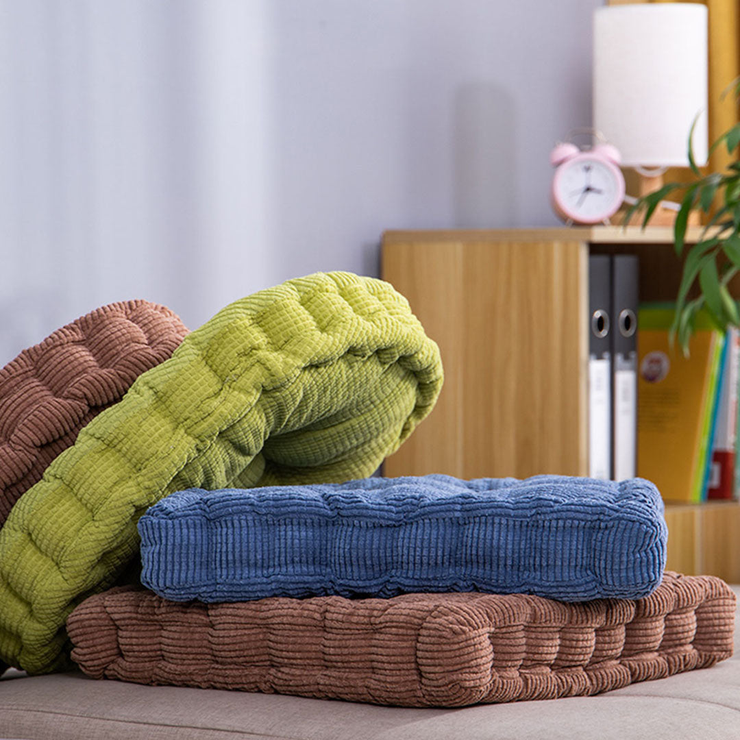 SOGA 2X Green Round Cushion Soft Leaning Plush Backrest Throw Seat Pillow Home Office Decor - Cafe Supply
