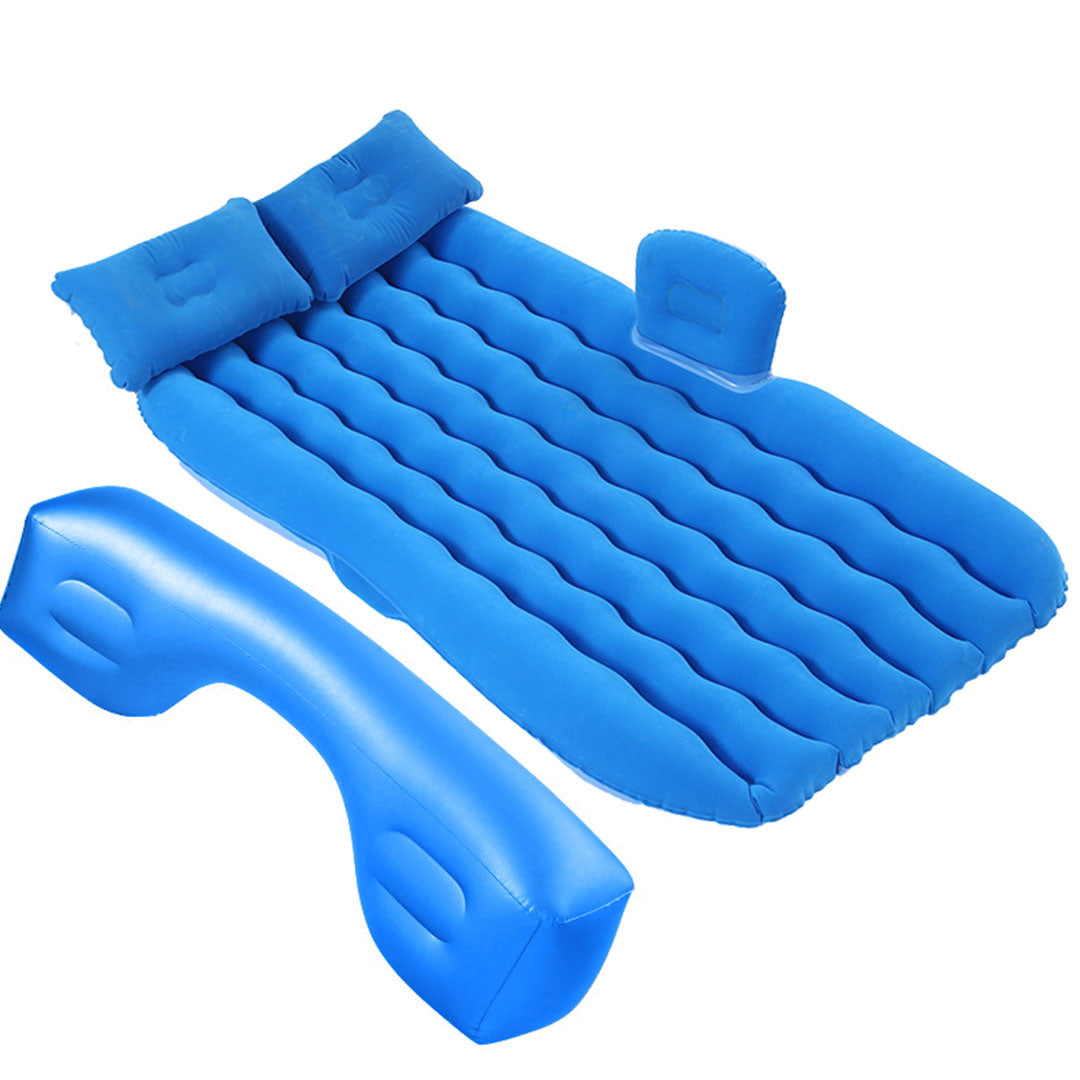 SOGA 2X Blue Ripple Inflatable Car Mattress Portable Camping Air Bed Travel Sleeping Kit Essentials - Cafe Supply
