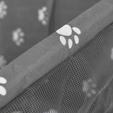 SOGA Waterproof Pet Booster Car Seat Breathable Mesh Safety Travel Portable Dog Carrier Bag Grey - Cafe Supply