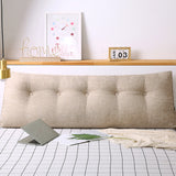 SOGA 2X 180cm Beige Triangular Wedge Bed Pillow Headboard Backrest Bedside Tatami Cushion Home Decor - Cafe Supply
