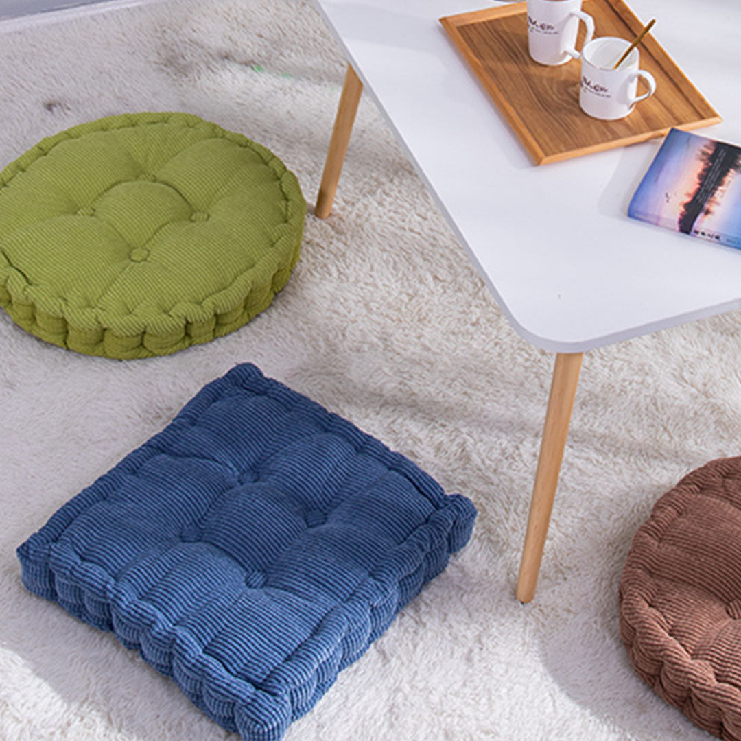 SOGA 2X Blue Square Cushion Soft Leaning Plush Backrest Throw Seat Pillow Home Office Decor - Cafe Supply