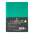 OSC L Shaped Pockets A4 Green, Pack of 12 - Cafe Supply