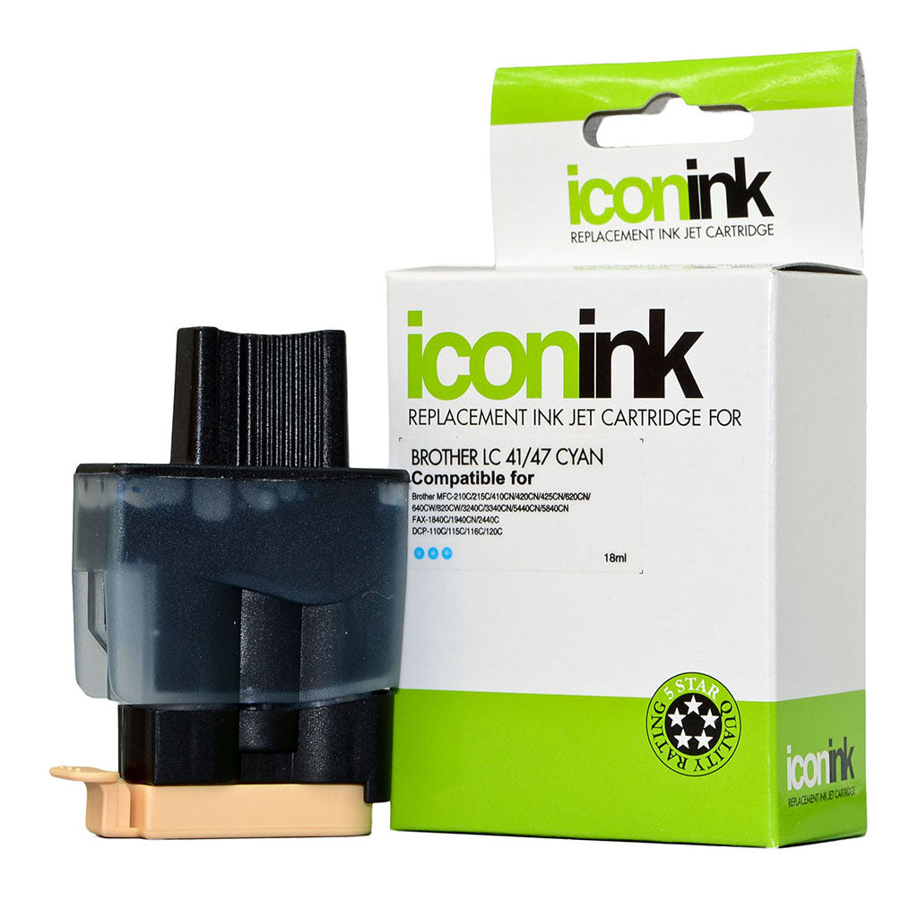Icon Compatible Brother LC47 Cyan Ink Cartridge - Cafe Supply