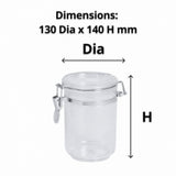 Acrylic Storage Canister 0.8L - Cafe Supply