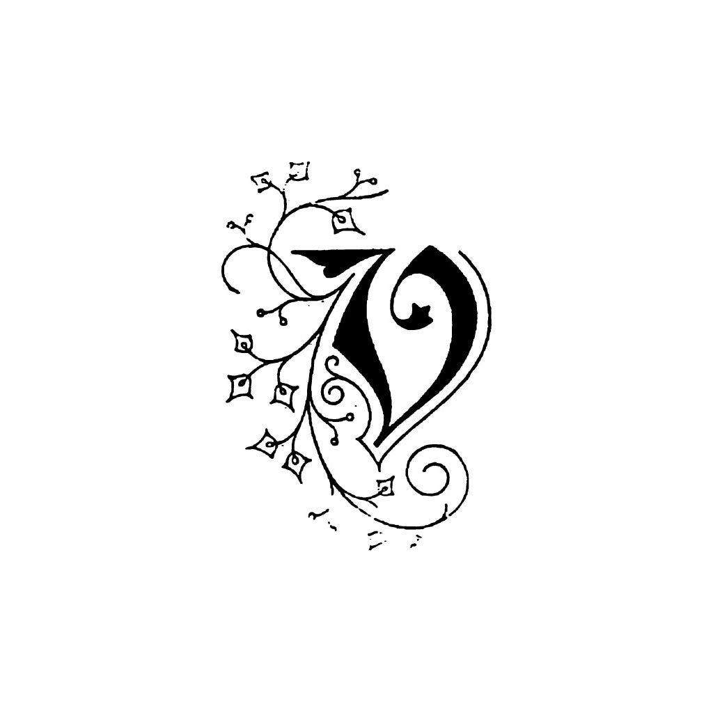 Herbin Wooden Handle Square Seal Illuminated V - Cafe Supply