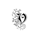 Herbin Wooden Handle Square Seal Illuminated V - Cafe Supply