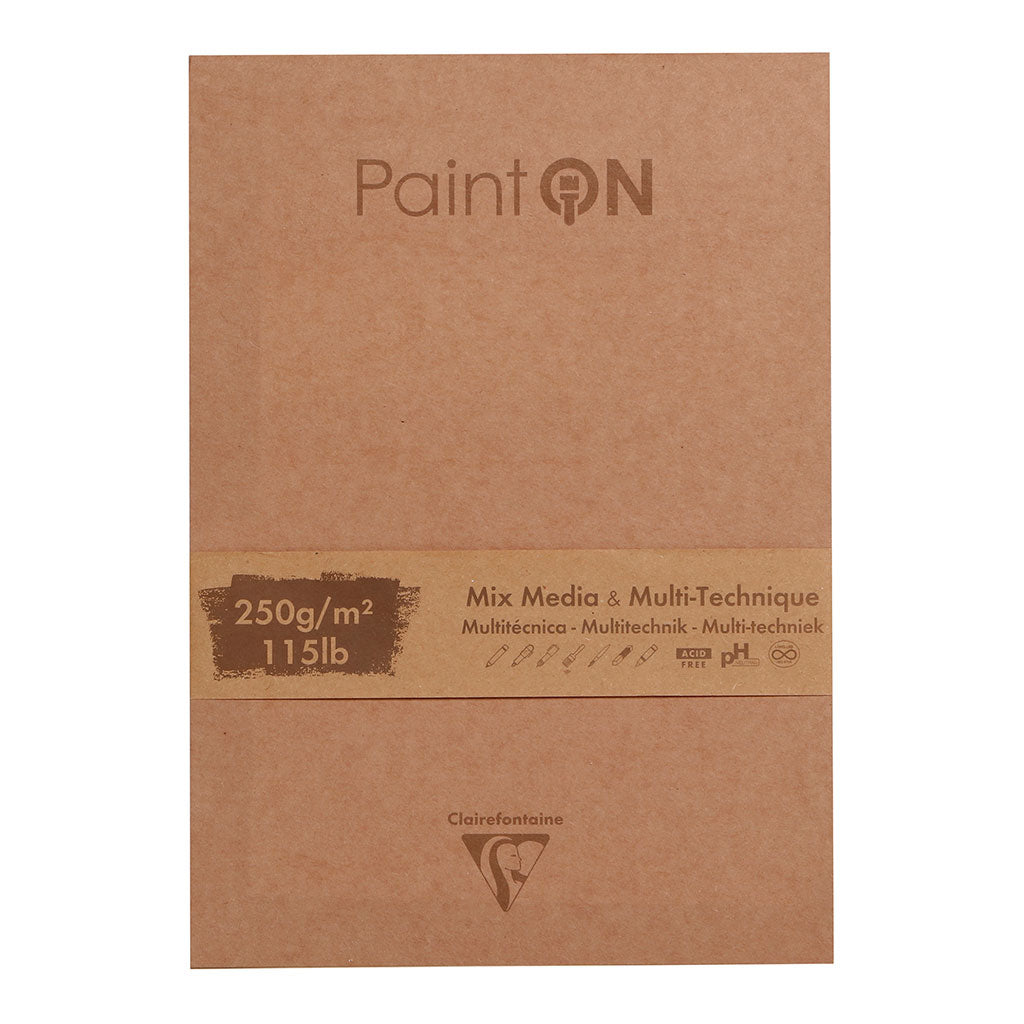 PaintON Pad Kraft Cover Assorted 17.6x25cm 50sh - Cafe Supply