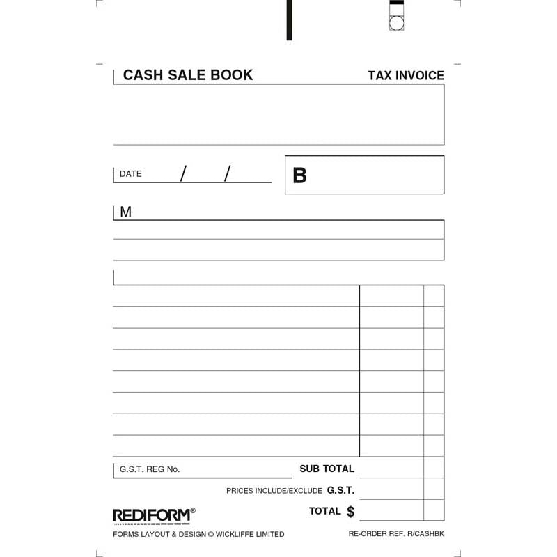 Rediform Book Cash Sale Duplicate 50 Leaf - Cafe Supply