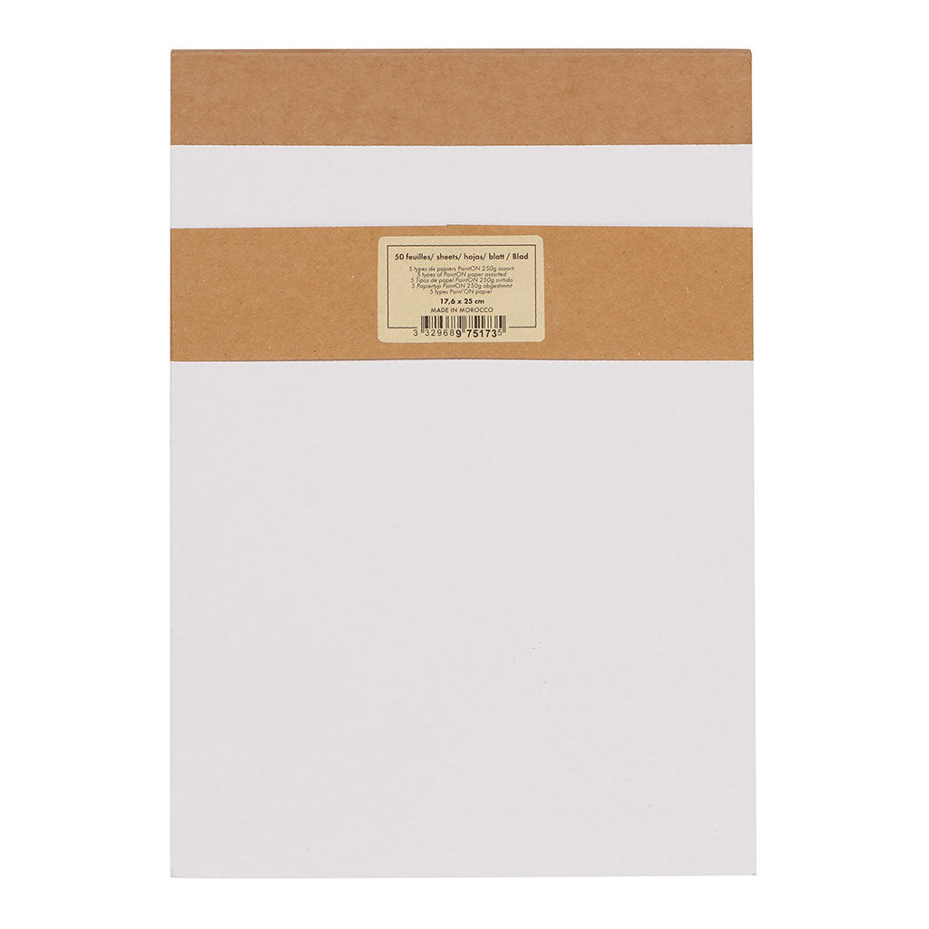 PaintON Pad Kraft Cover Assorted 17.6x25cm 50sh - Cafe Supply