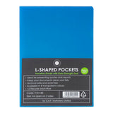 OSC L Shaped Pockets A4 Blue, Pack of 12 - Cafe Supply
