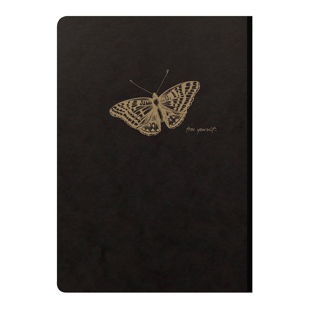 Flying Spirit Clothbound Notebook A5 Black - Cafe Supply