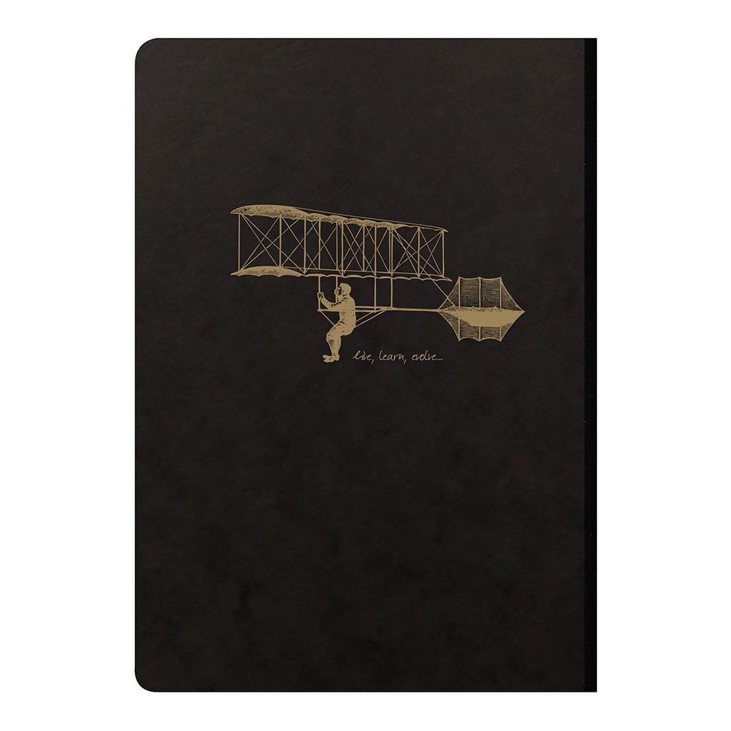 Flying Spirit Clothbound Notebook A5 Black - Cafe Supply
