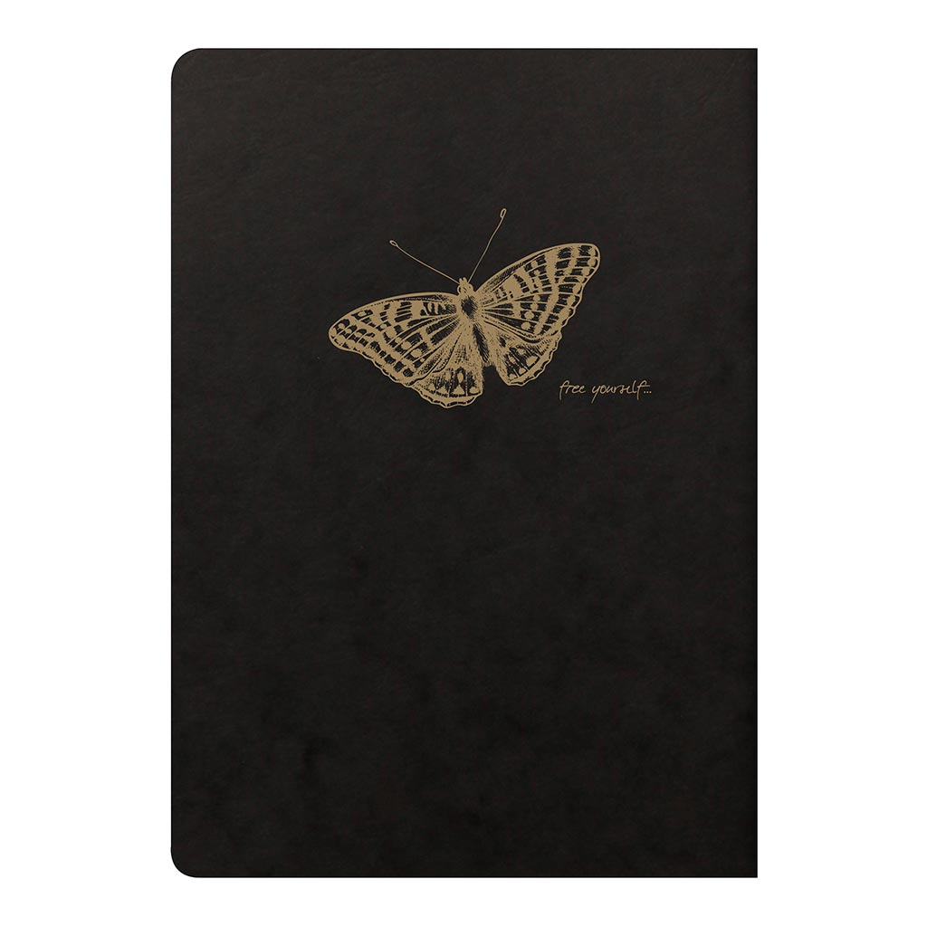 Flying Spirit Sewn Notebook A5 Black - Cafe Supply