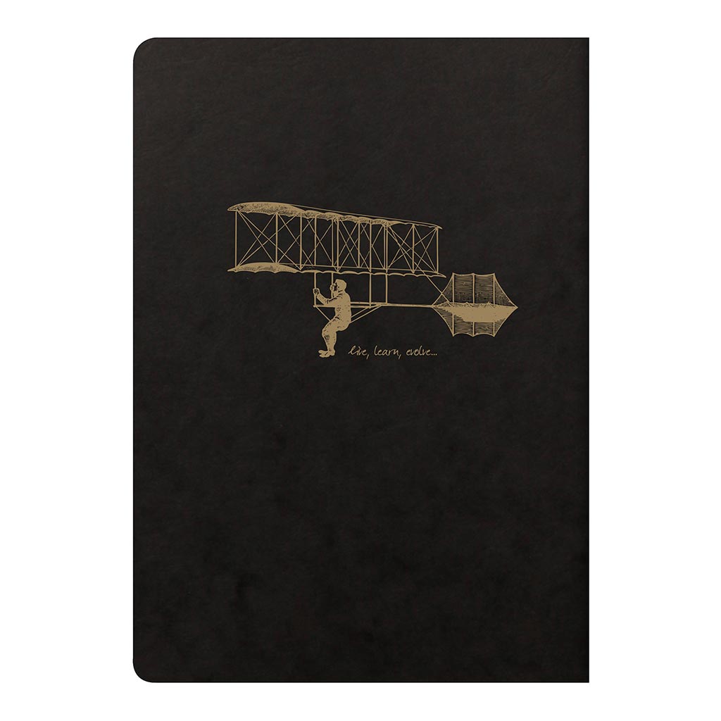 Flying Spirit Sewn Notebook A5 Black - Cafe Supply
