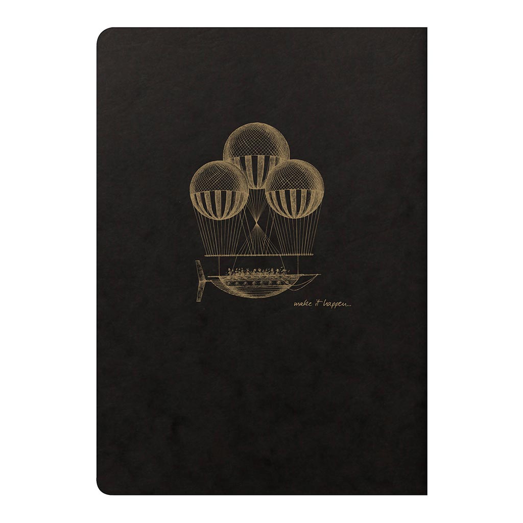 Flying Spirit Sewn Notebook A5 Black - Cafe Supply