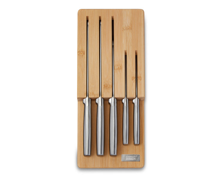 Joseph Joseph Elevate Steel Knives Bamboo Store 5 Piece Set