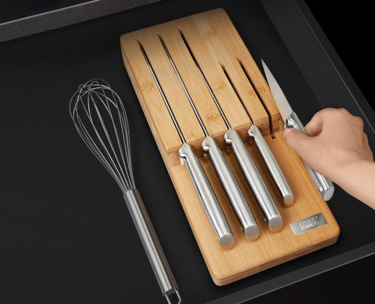 Joseph Joseph Elevate Steel Knives Bamboo Store 5 Piece Set