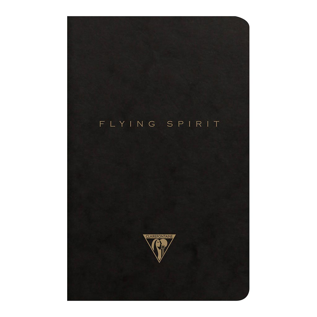 Flying Spirit Sewn Notebook 11x17cm Black - Cafe Supply