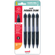 Uni PowerTank 1.0mm Retractable Black Hangsell Pk4 - Cafe Supply