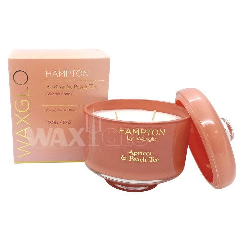 230g Coco Soy Wax Jar Candle - Apricot & Peach Tea - Cafe Supply