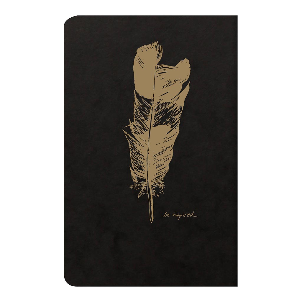 Flying Spirit Sewn Notebook 11x17cm Black - Cafe Supply