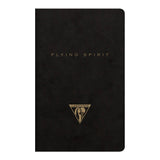 Flying Spirit Sewn Notebook 7.5x12cm Black - Cafe Supply