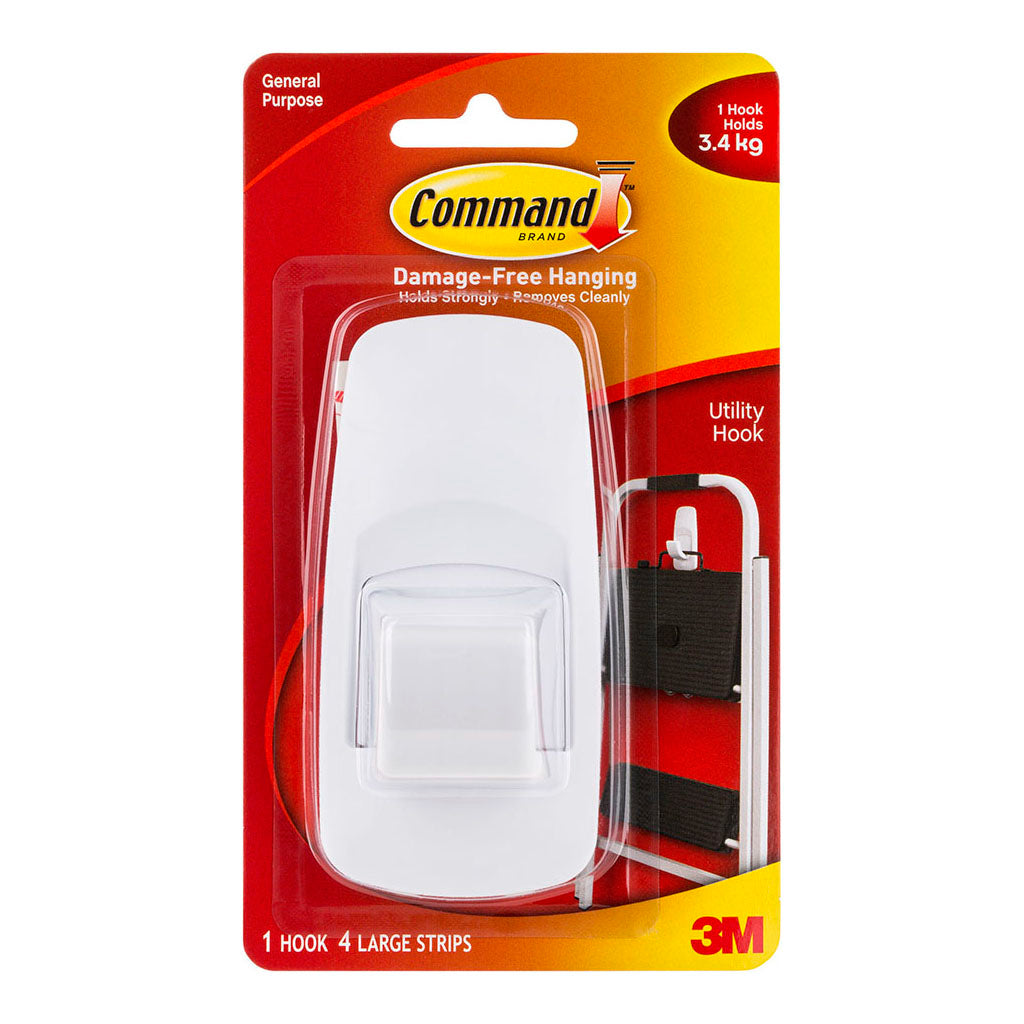 Command Hook 17004 Jumbo White - Cafe Supply