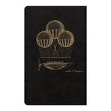 Flying Spirit Sewn Notebook 7.5x12cm Black - Cafe Supply