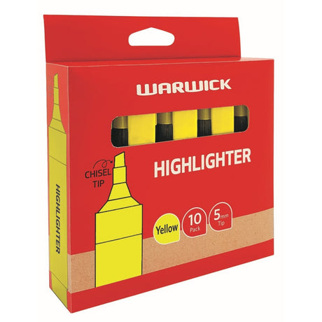 Warwick Highlighter Stubby Yellow