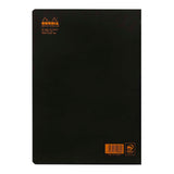 Rhodia Classic Notebook Stapled A4 Dot Black - Cafe Supply