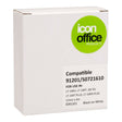 Icon Compatible Dymo LetraTag Tape 91201 12mmx4m Black on White - Cafe Supply