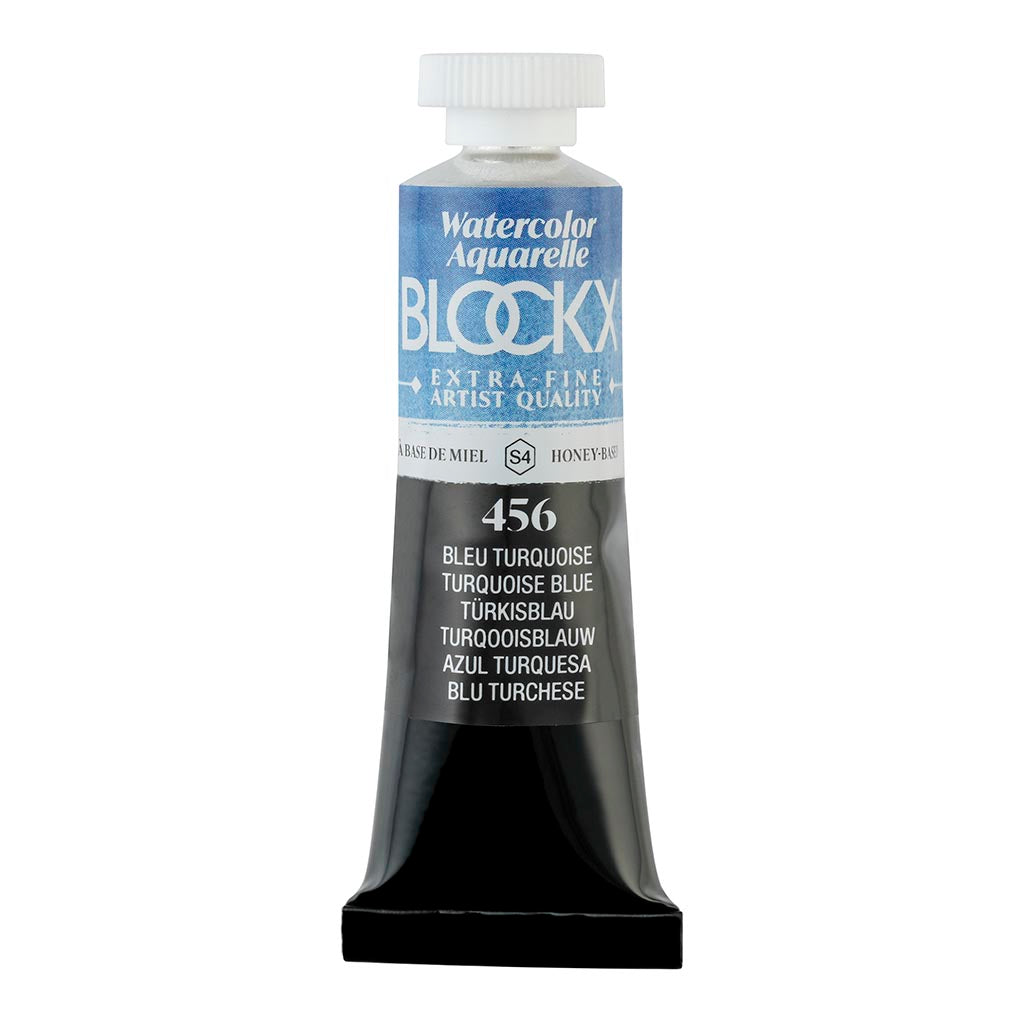 BLOCKX Watercolour Tube 15ml S4 456 Turquoise Blue - Cafe Supply