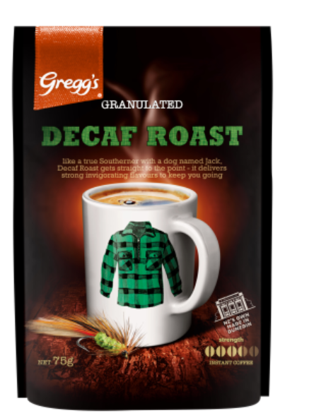 Gregg's Granulated Decaf Roast Instant Coffee 75g - Cafe Supply