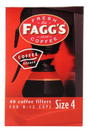 Fagg's Coffee Filters Size 4 8-12 Cups 40pk - Cafe Supply