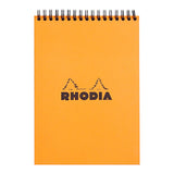 Rhodia Classic Notepad Spiral A5 Lined Orange - Cafe Supply