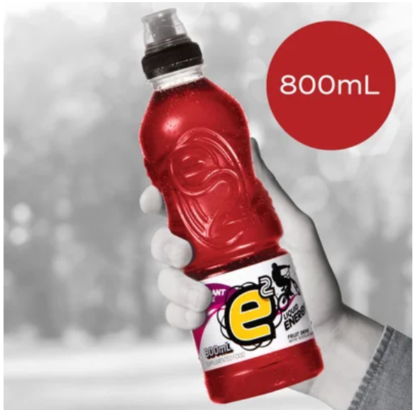 e2 Blackcurrant & Apple Liquid Energy Fruit Drink 800ml