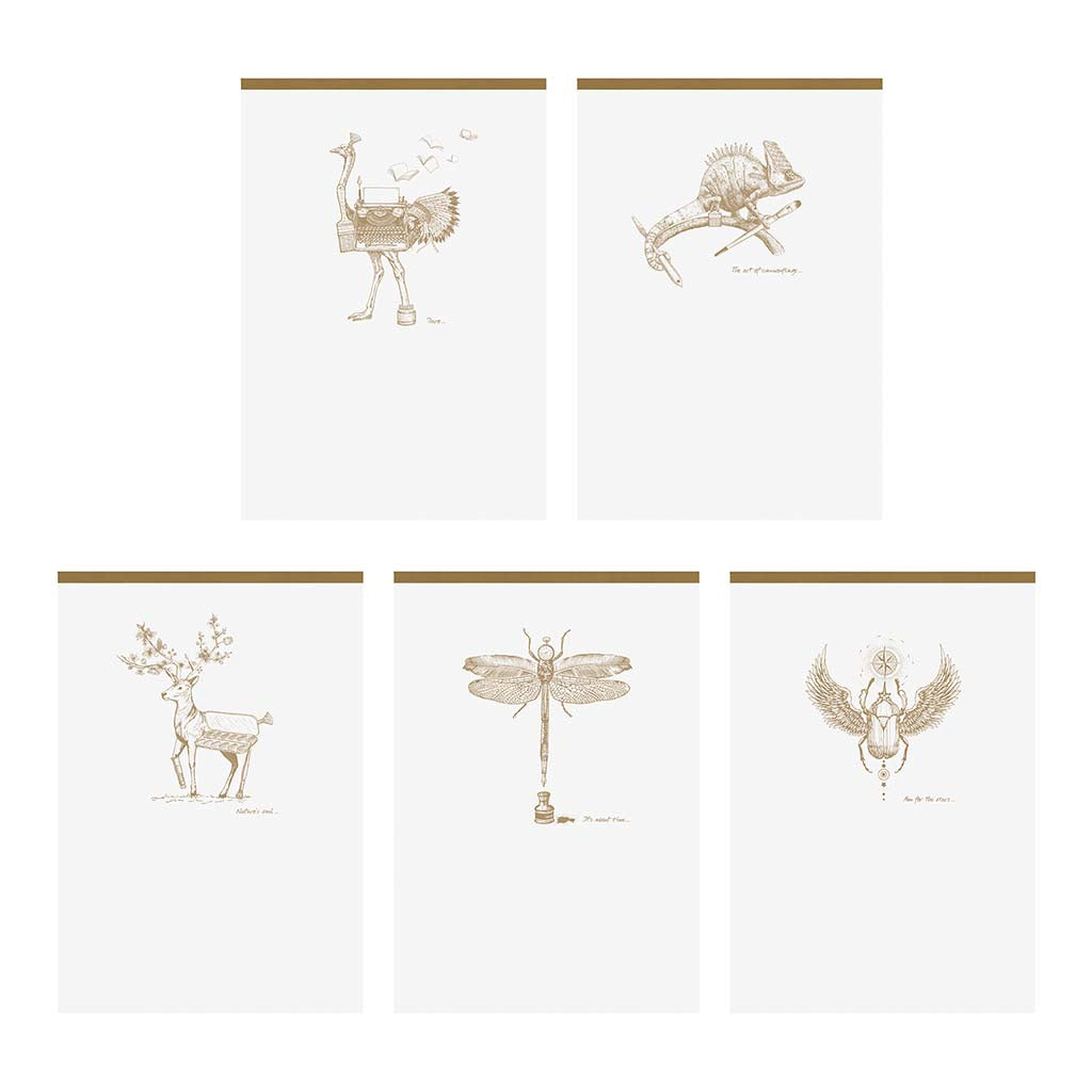 Flying Spirit Clothbound Notepad A6 White - Cafe Supply