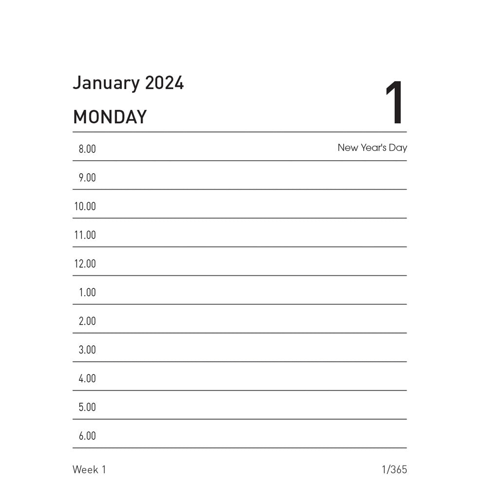 Collins Calendar Refill 13H Top Opening Even Year - Cafe Supply