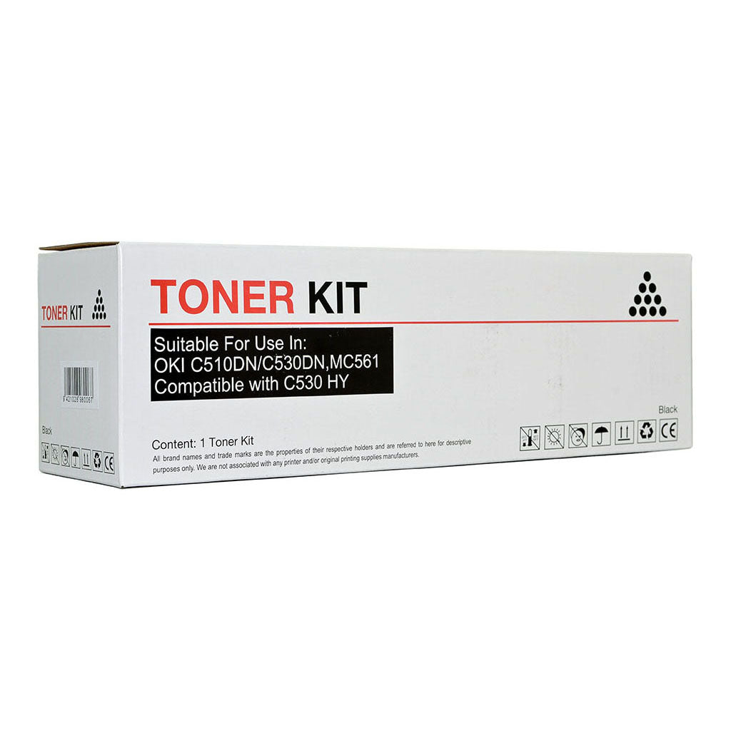 Icon Compatible OKI C510 C530 MC561 Black Toner Cartridge (44469804) - Cafe Supply