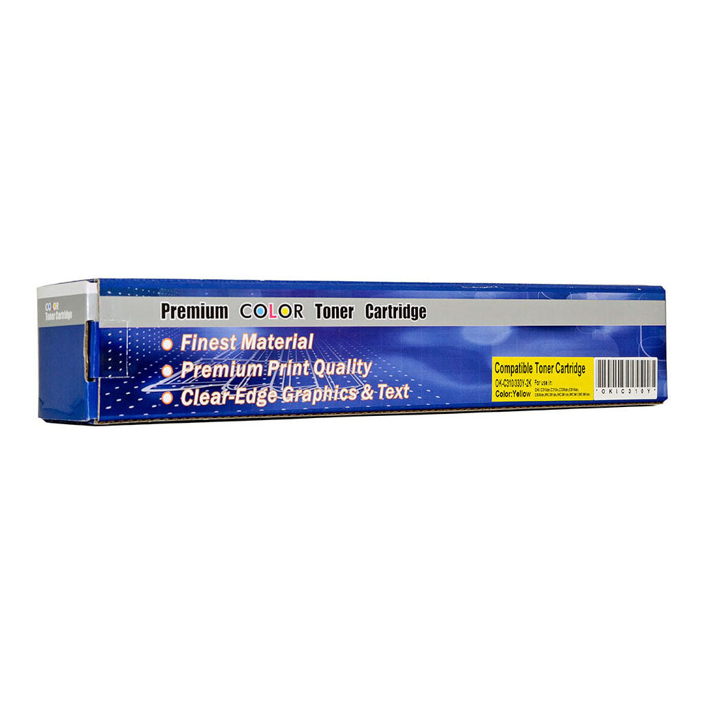 Icon Compatible OKI C310 C330 C510 C530 Yellow Toner Cartridge (44469755) - Cafe Supply