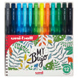Uni Signo RT1 0.7mm Retractable 12 Pack Botanical UMN155 - Cafe Supply