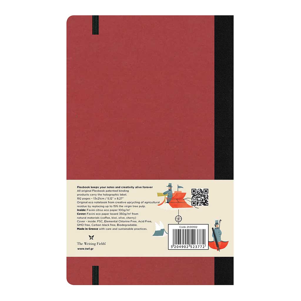 Flexbook Ecosmiles Notebook Medium Ruled Cherry - Cafe Supply