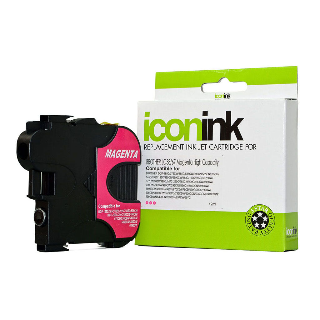 Icon Compatible Brother LC38 LC67 Magenta Ink Cartridge - Cafe Supply