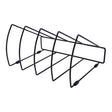OSC File Rack Triangular 4 Slots Black - Cafe Supply