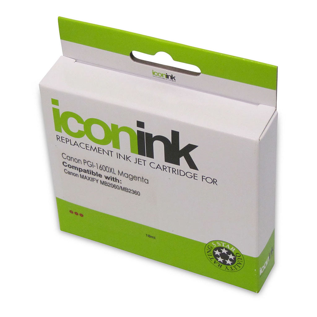 Icon Compatible Canon PGI1600XL Magenta Ink Cartridge - Cafe Supply