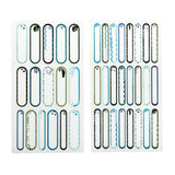 Spencil Write And Iron On Name Labels 40Pk Cool Blues - Cafe Supply