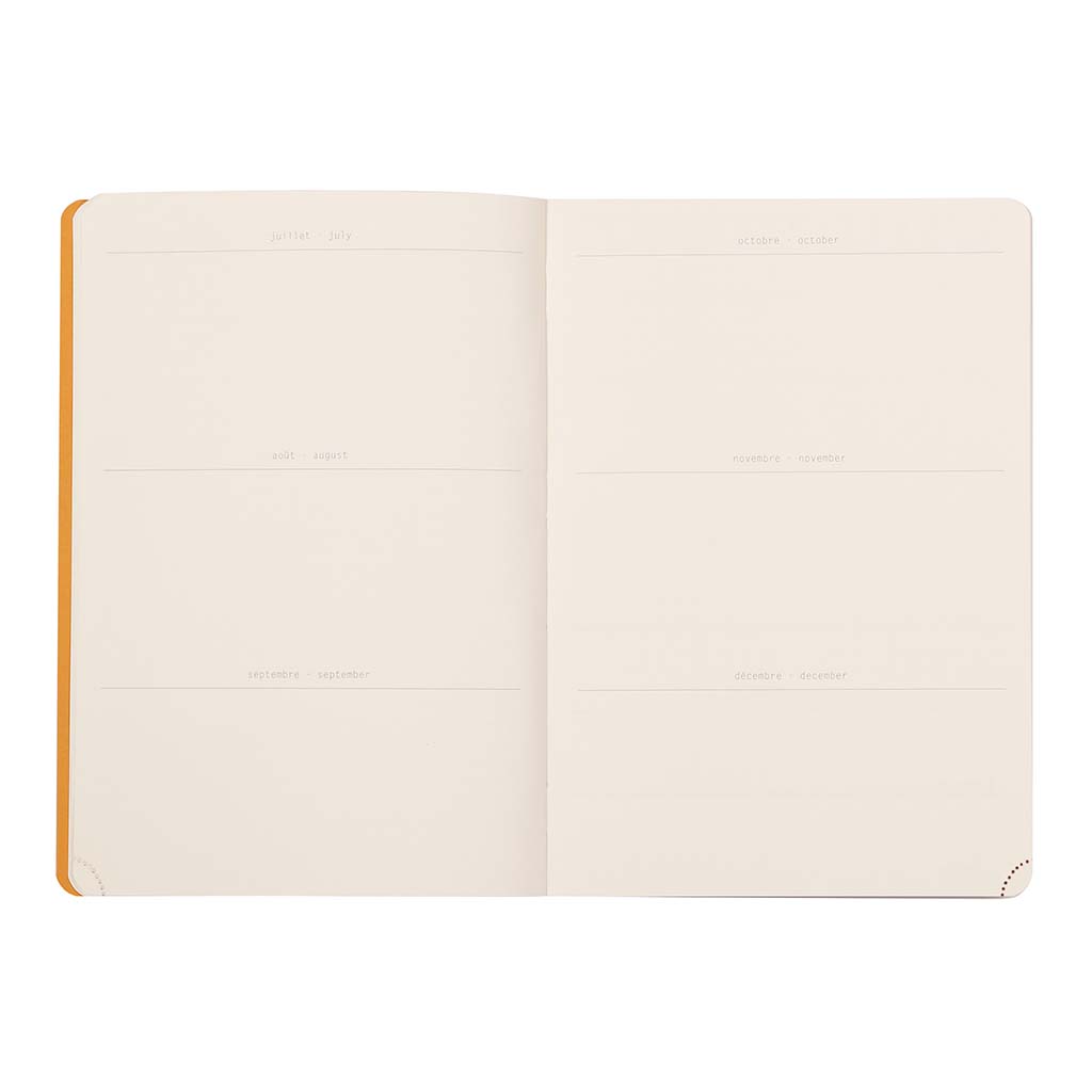 Rhodia Perpetual Diary A5 Orange - Cafe Supply